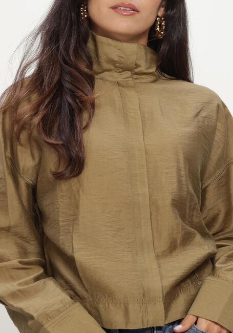 Gr&uuml;ne ROUGE EDIT Blusen ROUSTINA L/S HIGH NECK SHIRT/1 - large