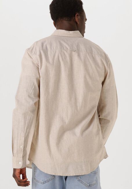 Beige TOMMY JEANS Casual-Oberhemd TJM REG LINEN BLEND LS SHIRT EXT - large