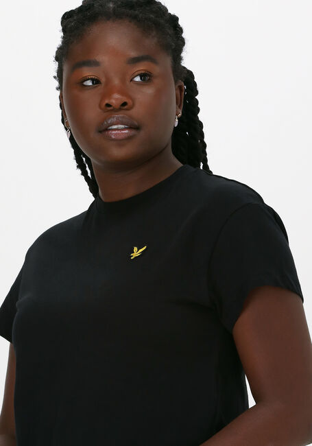 Schwarze LYLE & SCOTT T-shirt CROPPED T-SHIRT - large