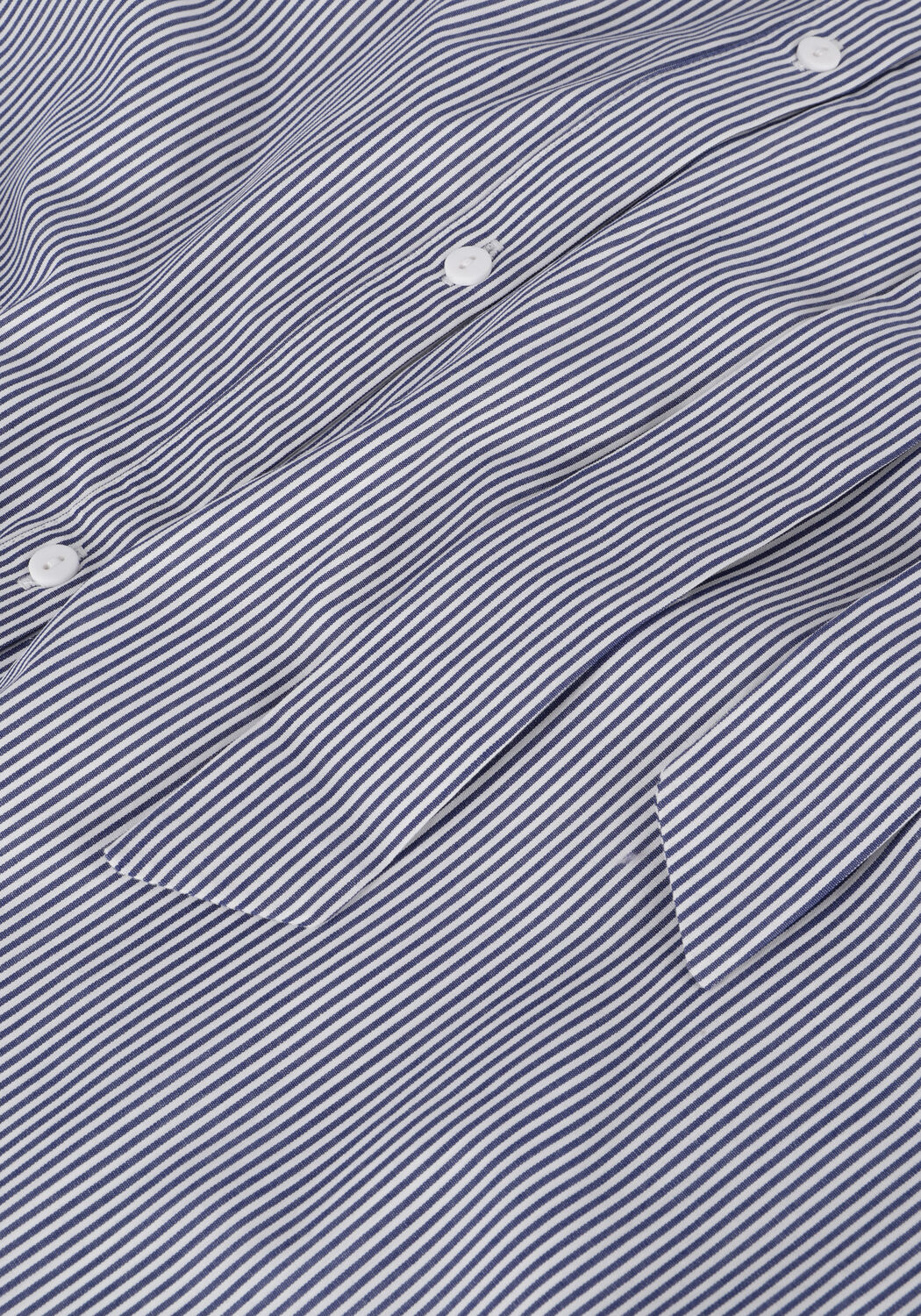 Blaue MSCH COPENHAGEN Midikleid VIBEKA 2/4 SHIRT DRESS STP - large