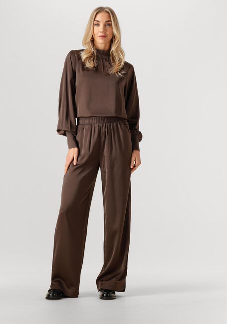 Braune Y.A.S. Weite Hose YASPELANA HW PANT - large