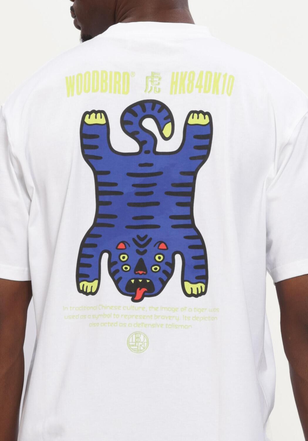 Wei&szlig;e WOODBIRD T-shirt WBBAINE TIGER TEE - large