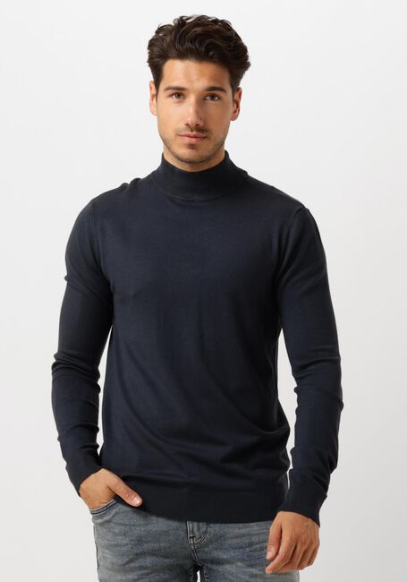 Dunkelblau PURE PATH Rollkragenpullover ESSENTIAL KNIT MOCKNECK SWEATER - large