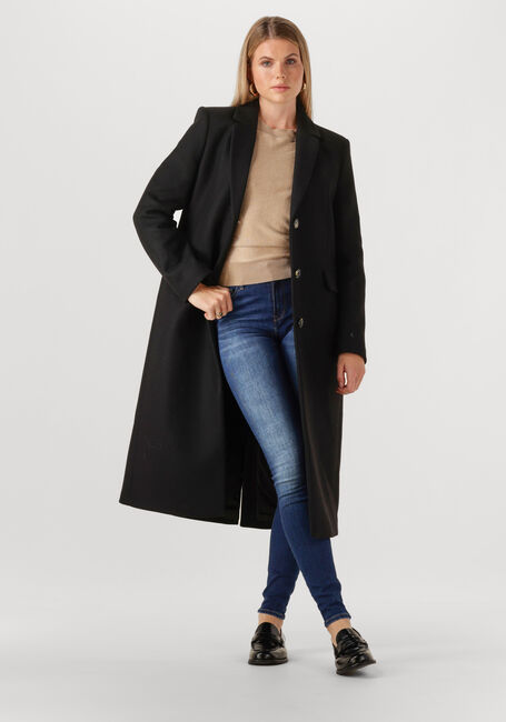 Schwarze TOMMY HILFIGER Mäntel CLASSIC SB WOOL REG MAXI COAT - large
