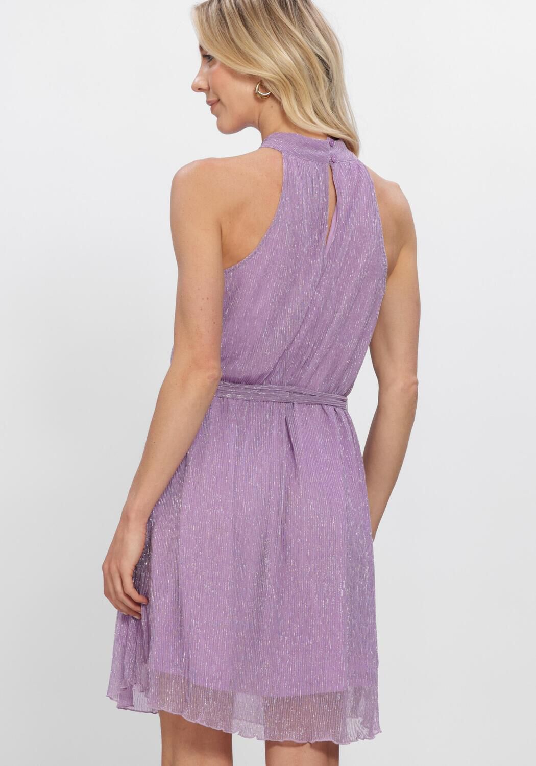 Lila FREEBIRD Kleider F-JER-PLISSE-LUREX-26-2 - large
