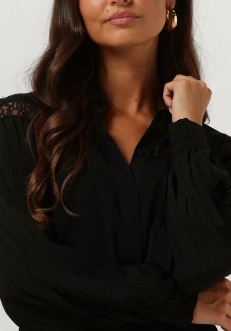 Schwarze LIU JO Blusen CAMICIA LACE E PLISSE - large