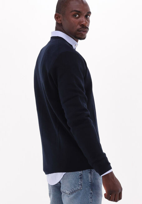 Blaue SELECTED HOMME Pullover SLHMARTIN LS KNIT CREW NECK W - large