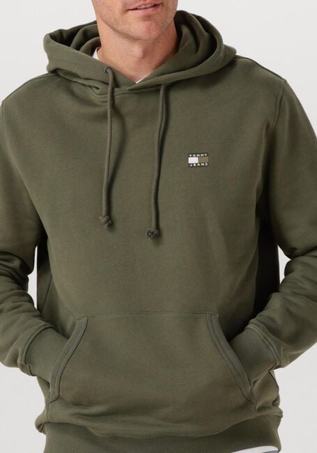 Olive TOMMY JEANS Sweatshirt TJM REG BADGE HOODIE EXT - large