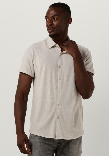 Weiße DSTREZZED Casual-Oberhemd KIRK SHIRT MELANGE PIQUE SS - large