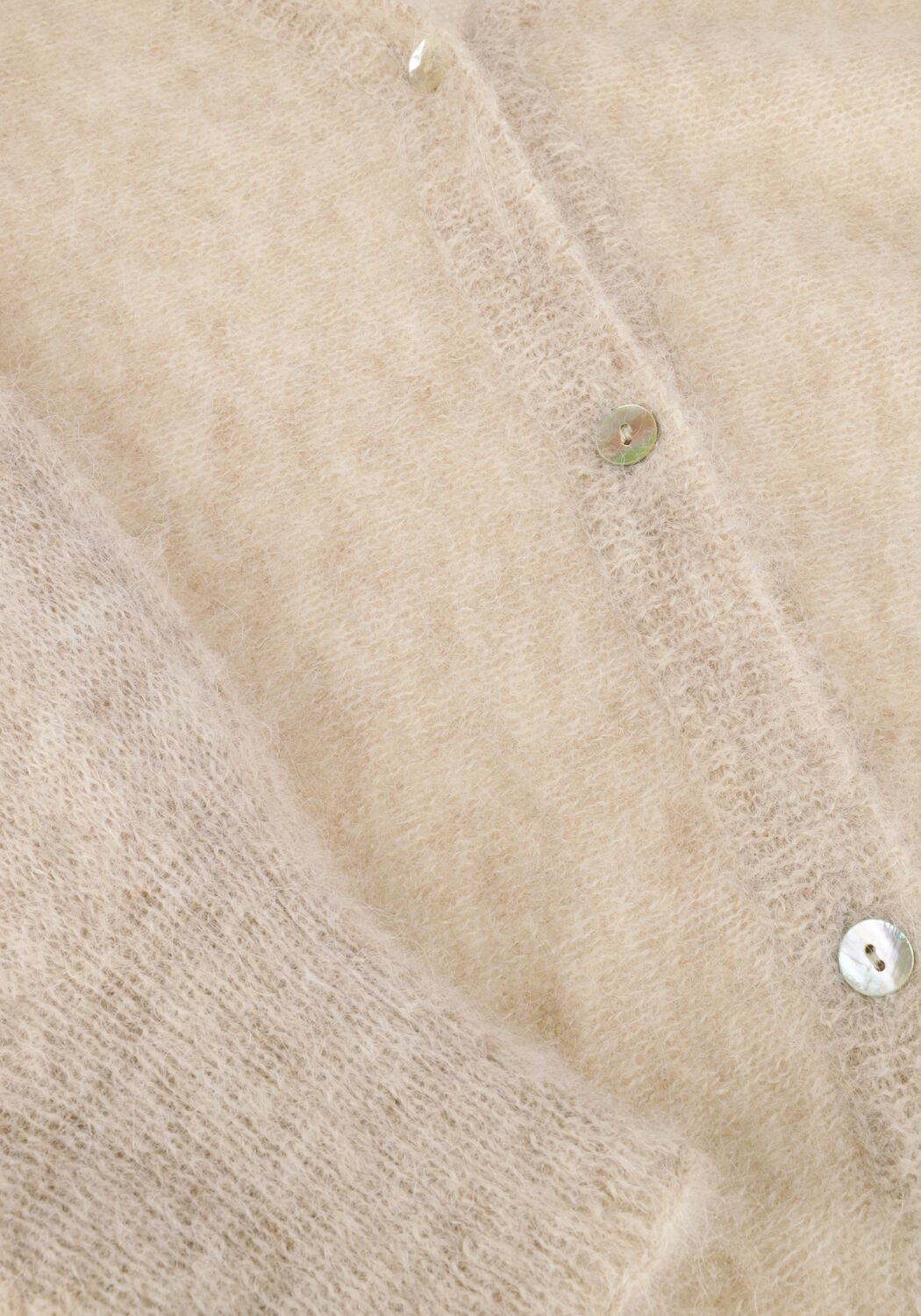 Beige SUMMUM Strickjacke OVERSIZED CARDIGAN FEATHER LIGHT - large