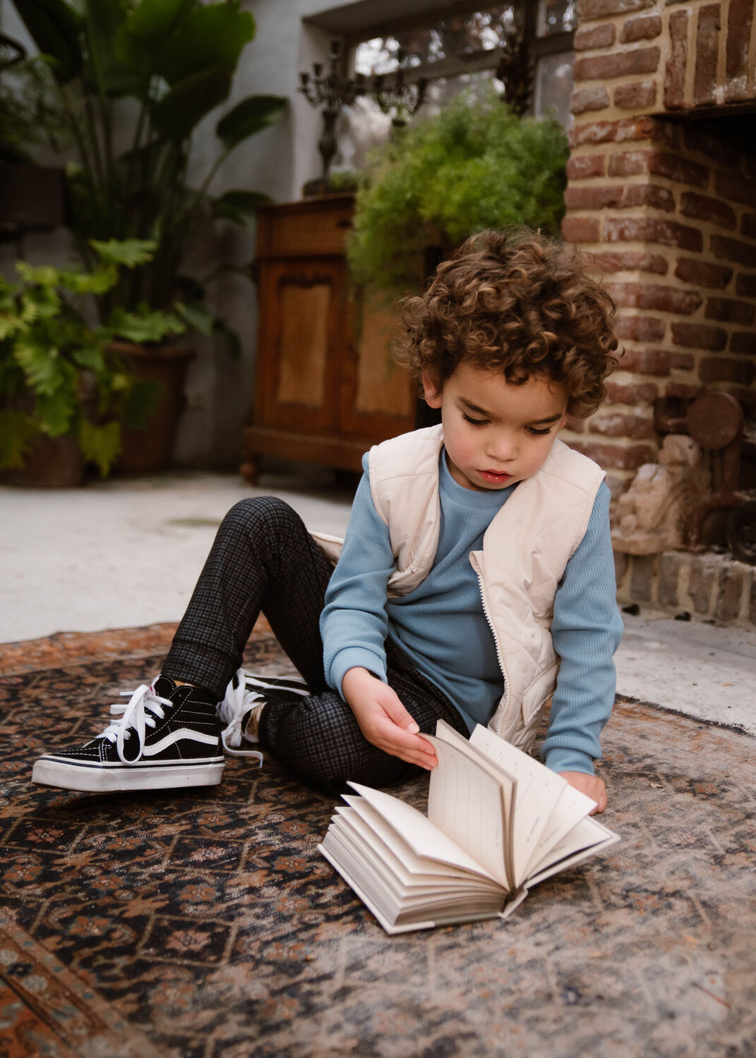 Graue DAILY7 Cargohosen CARGO SMALL CHECK PANTS - large