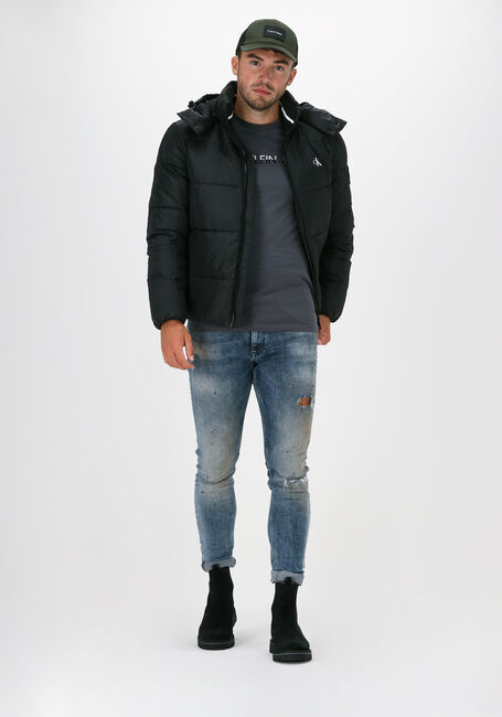 Schwarze CALVIN KLEIN Wattierte Jack ESSENTIALS NON DOWN JACKET - large