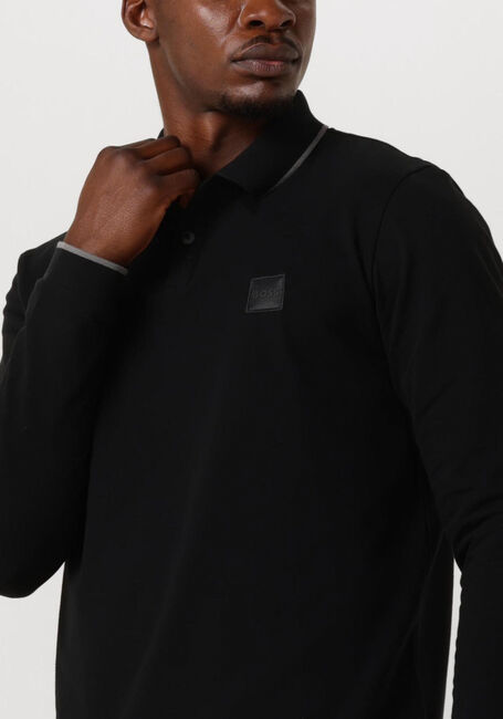 Schwarze BOSS Polo-Shirt PASSERTIPLONG - large