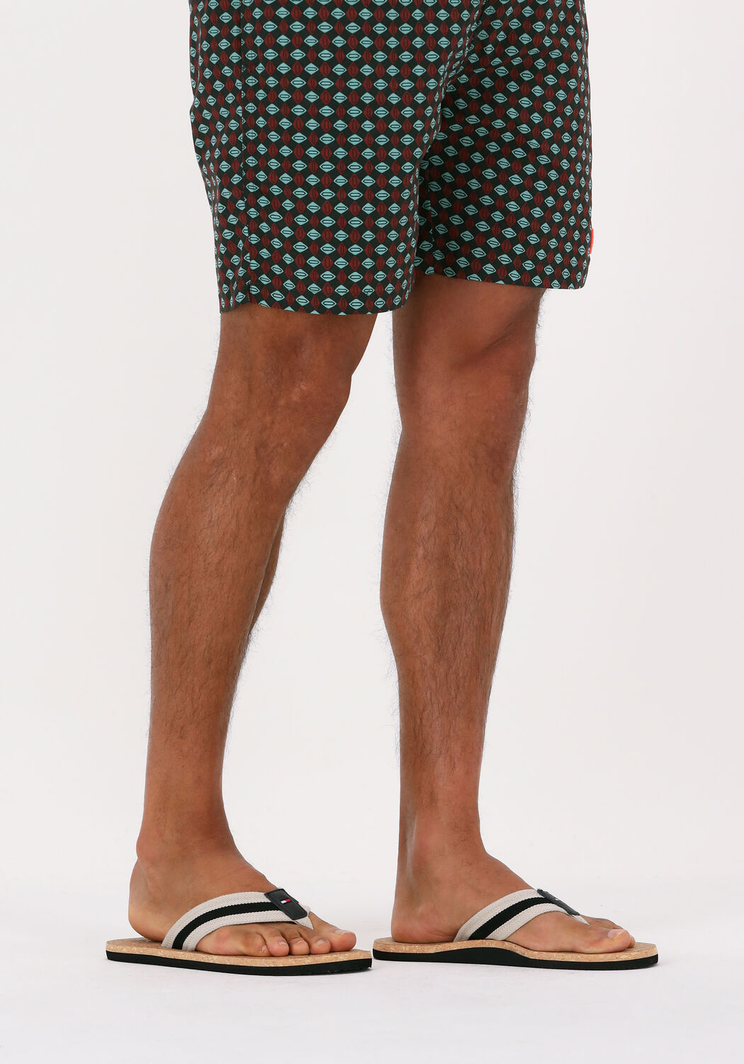 Schwarze TOMMY HILFIGER Pantolette CORK BEACH - large