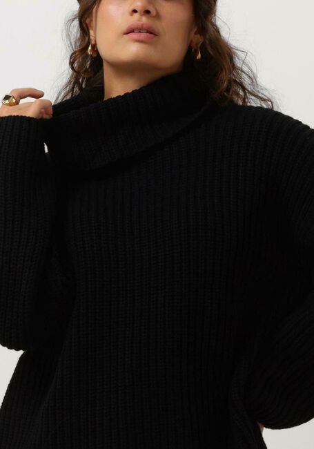 Schwarze SELECTED FEMME Rollkragenpullover SLFSEFIKA LS KNIT ROLLNECK - large