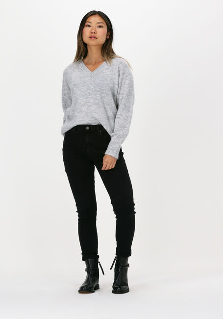 Hellgrau SELECTED WOMEN Pullover LULU LS KNIT V-NECK B - large