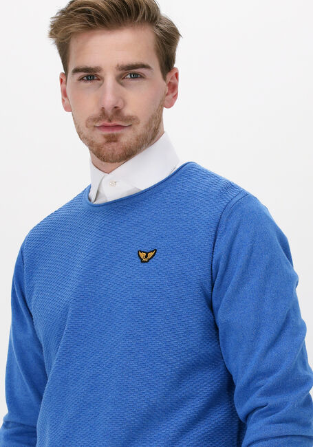 Blaue PME LEGEND Pullover R-NECK COTTON MOULINE - large