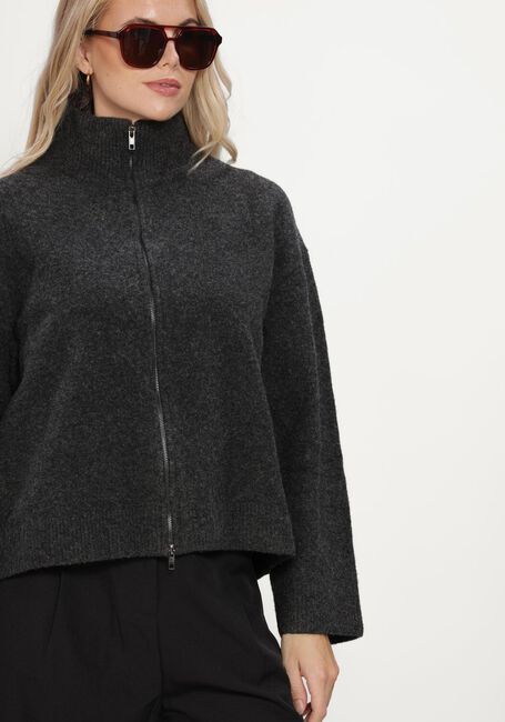 Dunkelgrau NEO NOIR Pullover ASLEY ZIP KNIT CARDIGAN - large