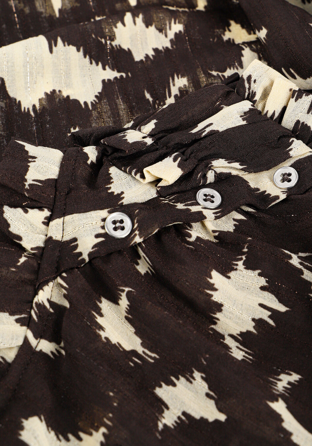 Braune CO'COUTURE Blusen ALYSSA FRILL BLOUSE - large