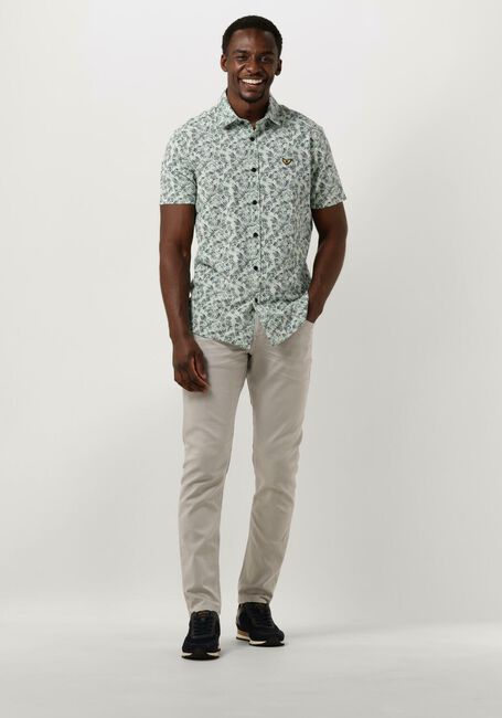 Blaue PME LEGEND Casual-Oberhemd SHORT SLEEVE SHIRT PRINT ON JERSEY SLUB PIQUE - large