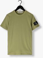 Grüne CALVIN KLEIN T-shirt BADGE WAFFLE TEE
