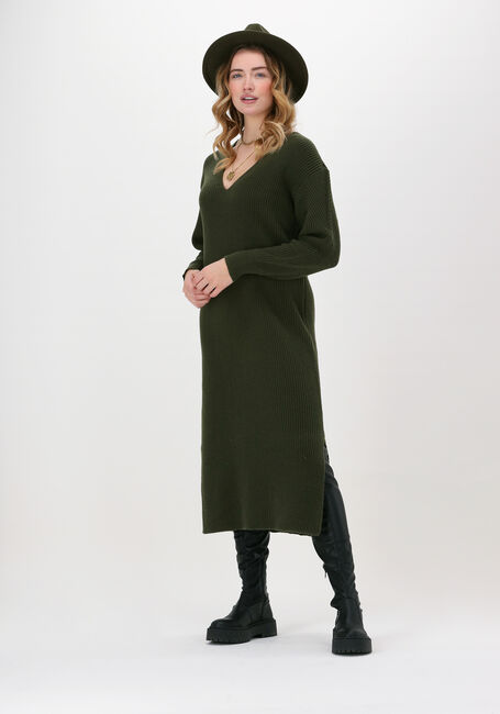 Grüne ANOTHER LABEL Midikleid HANNA KNITTED DRESS - large
