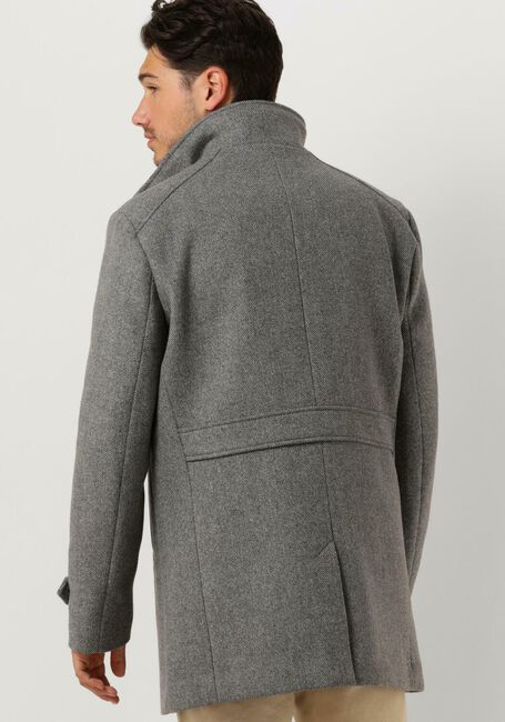 Graue SELECTED HOMME Mäntel SLHREUBEN WOOL COAT B NOOS - large