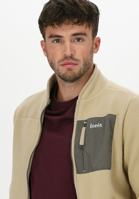 Khaki FOR&Eacute;T Strickjacke SILENCE FLEECE JACKET - large