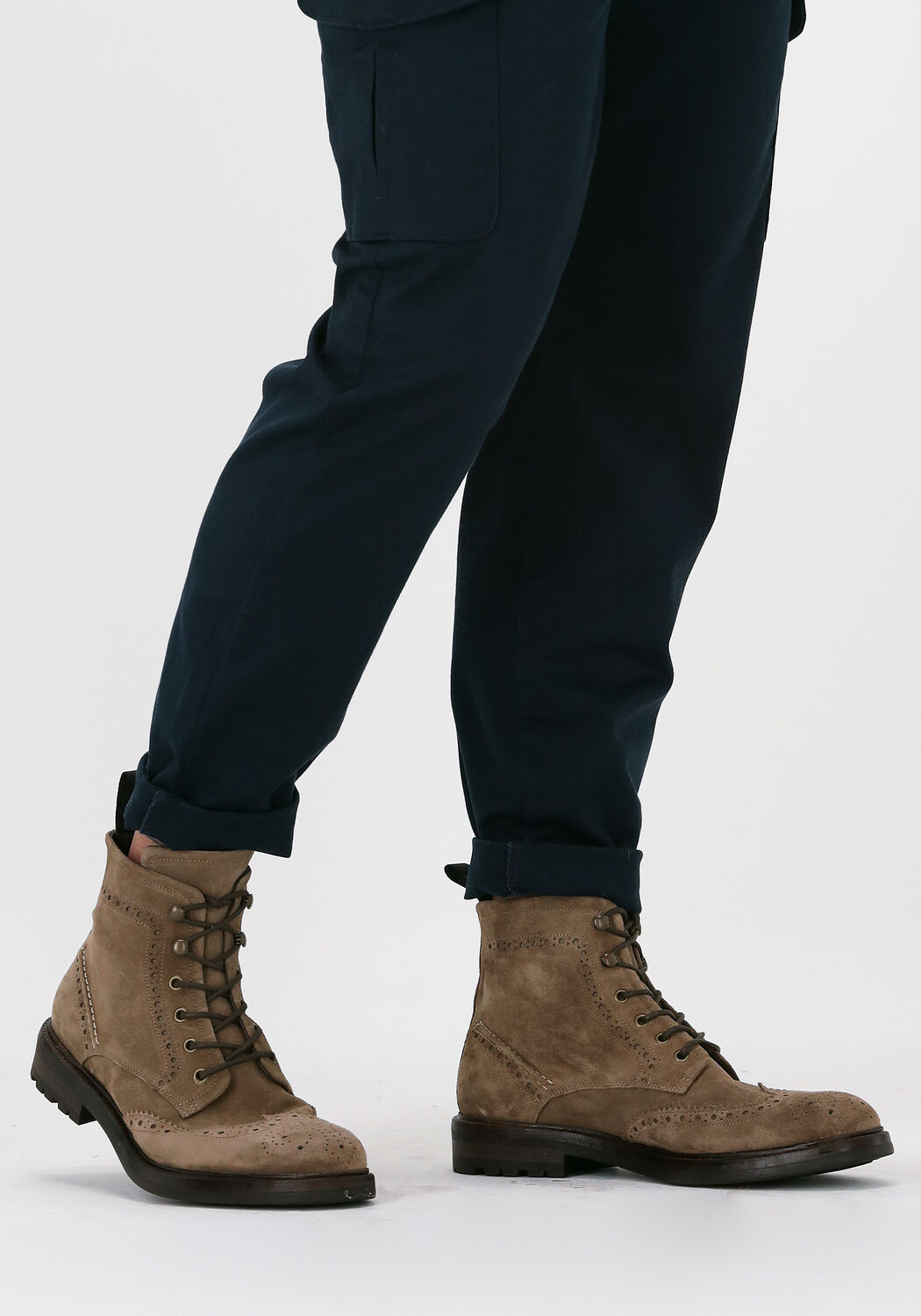 Taupe MAZZELTOV Schn&uuml;rboots 4259 - large