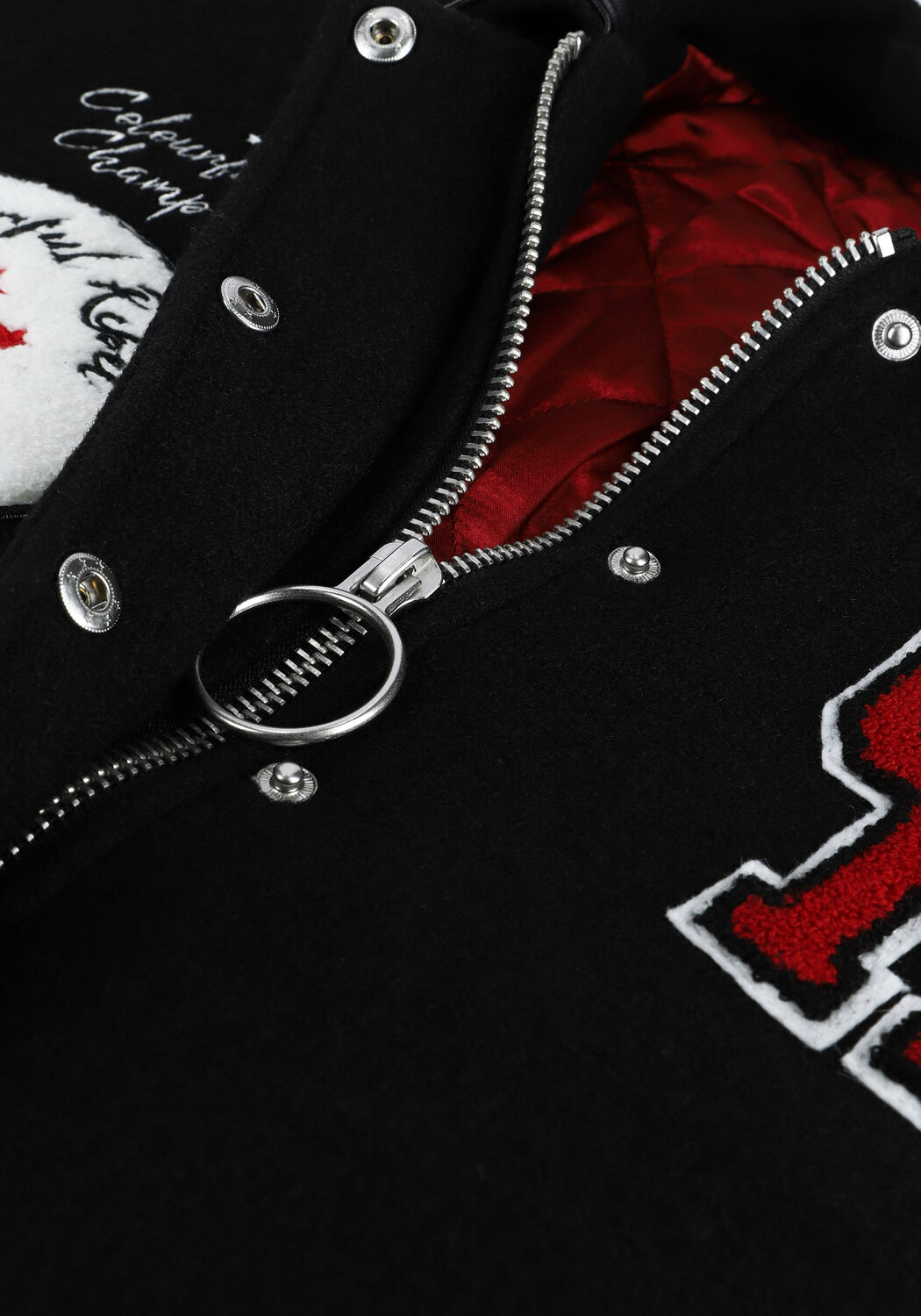 Schwarze COLOURFUL REBEL Jack CHARLEY BASEBALL BOMBER JADCKE - large