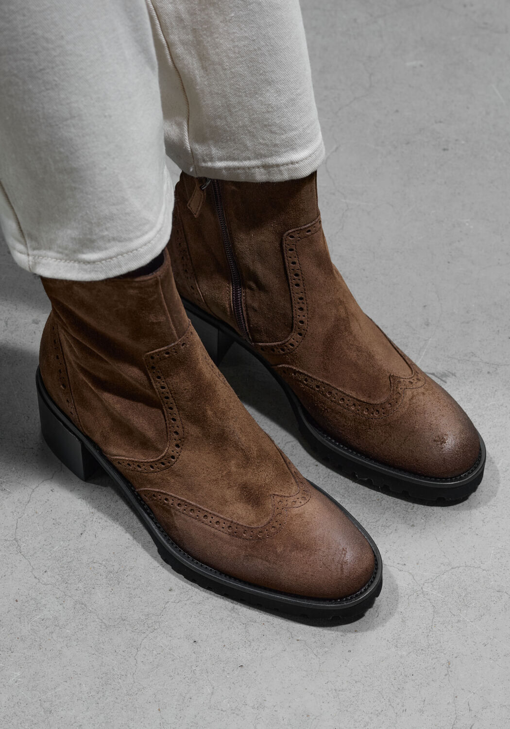 Braune STEFANO LAURAN Stiefeletten 773-09 - large