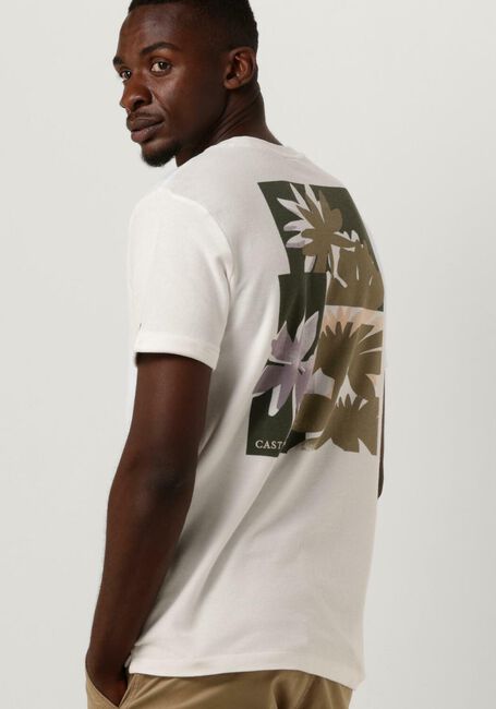 Nicht-gerade weiss CAST IRON T-shirt SHORT SLEEVE R-NECK REGULAR FIT COTTON TWILL - large