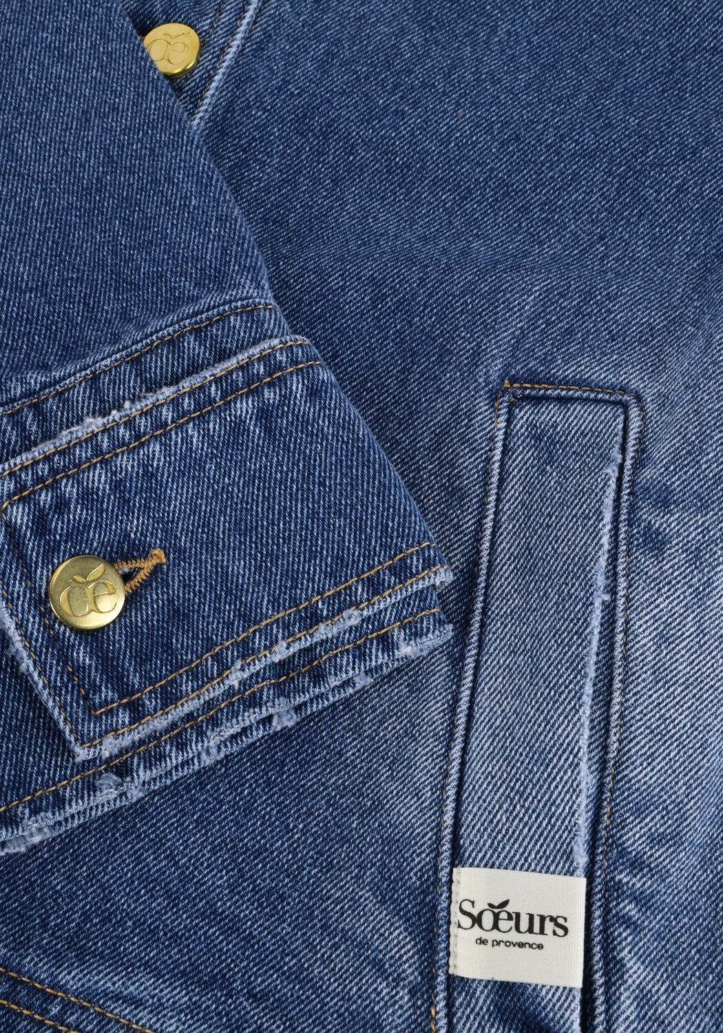 Blaue SOEURS DE PROVENCE Jack FLORINE JACKET - large