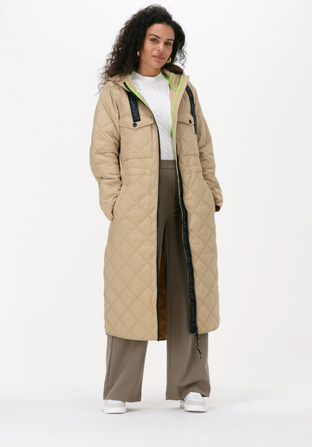 Camelfarbene BEAUMONT Wattierte Jack LONG COAT LIGHT PADDED - large