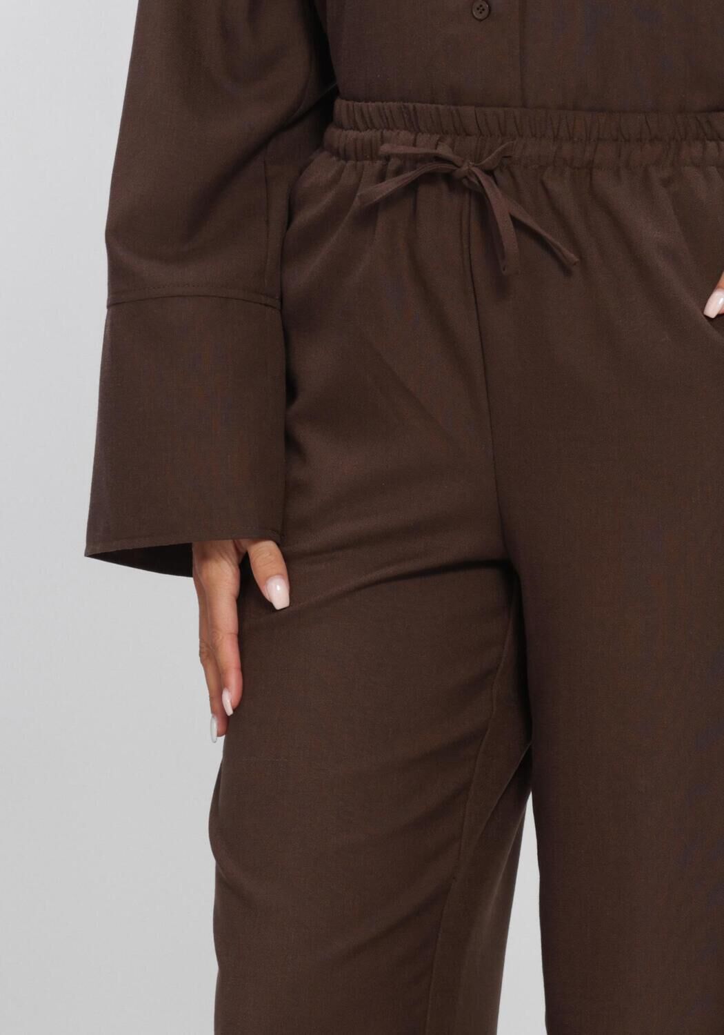 Braune AIMEE THE LABEL Hosen SJOERDHS TROUSERS - large