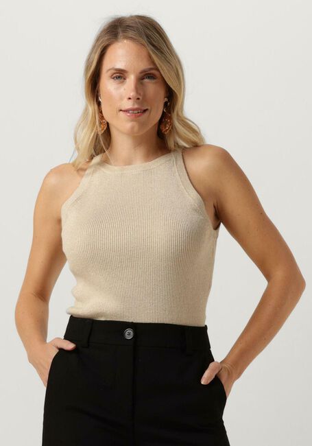 Goldfarbene NOTRE-V Top X BO - RACHEL GLITTER TOP - large