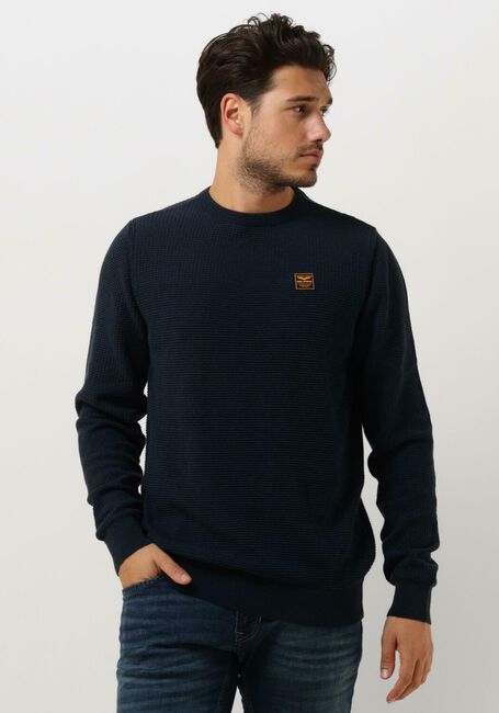 Dunkelblau PME LEGEND Pullover CREWNECK COTTON PLATED | Omoda 