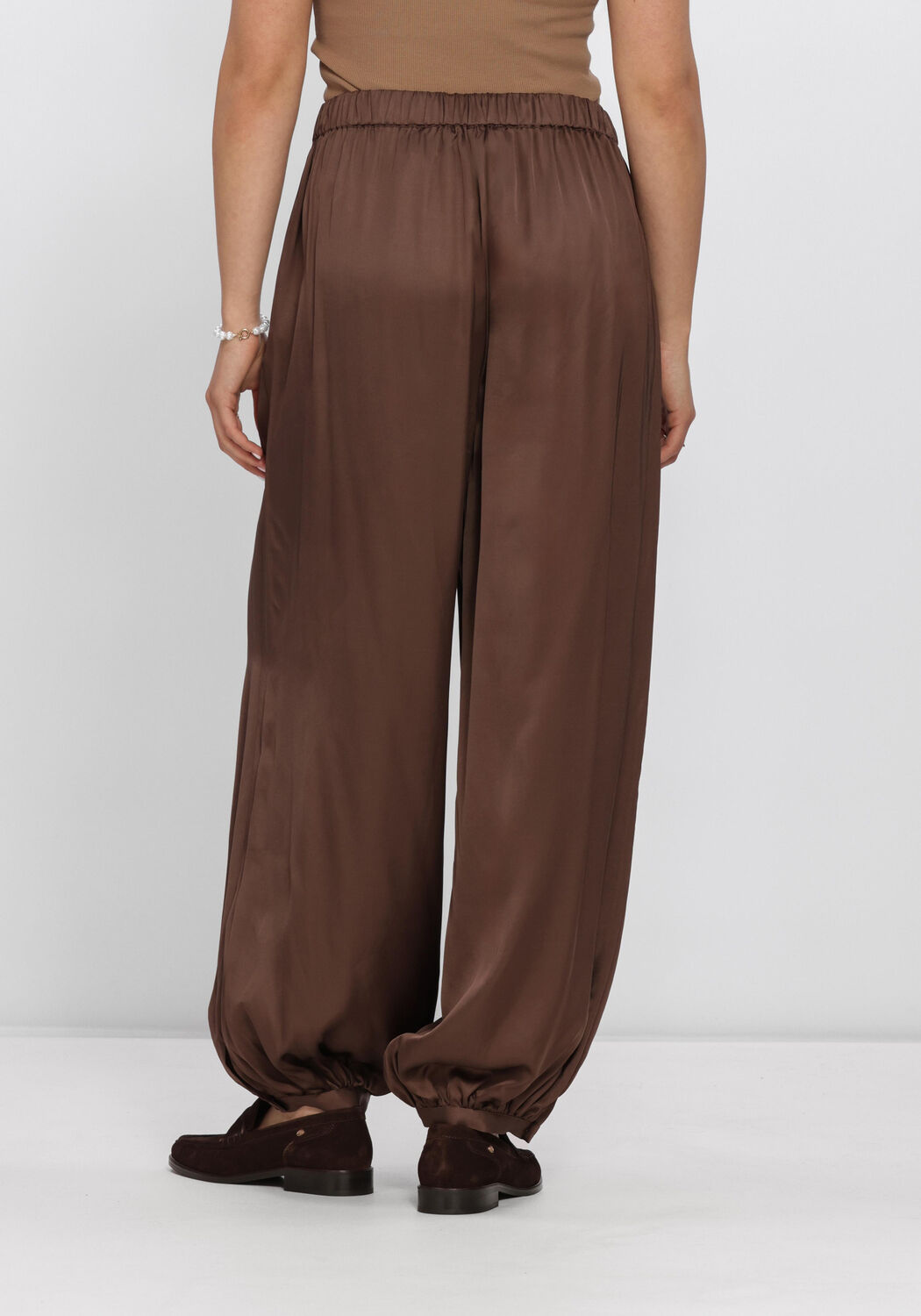 Braune SECOND FEMALE Hosen LINELL TROUSERS - large