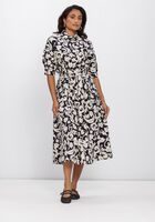 Schwarze LIU JO Midikleid 3.0 ABITO TS NAV