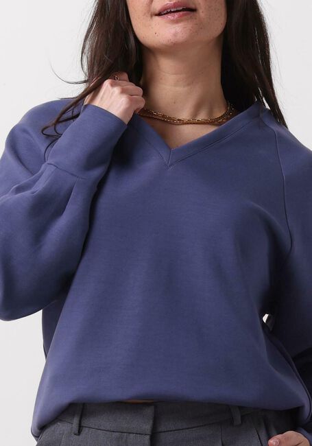Blaue VANILIA Pullover SWEAT V-NECK RAGLAN - large