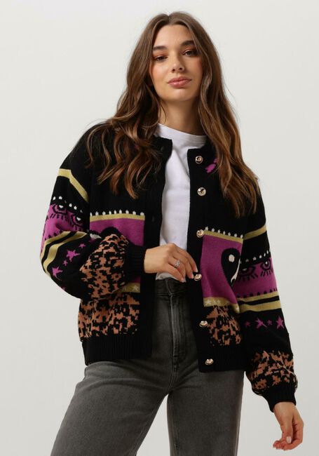 Schwarze HARPER & YVE Strickjacke JAZZ-CA - large