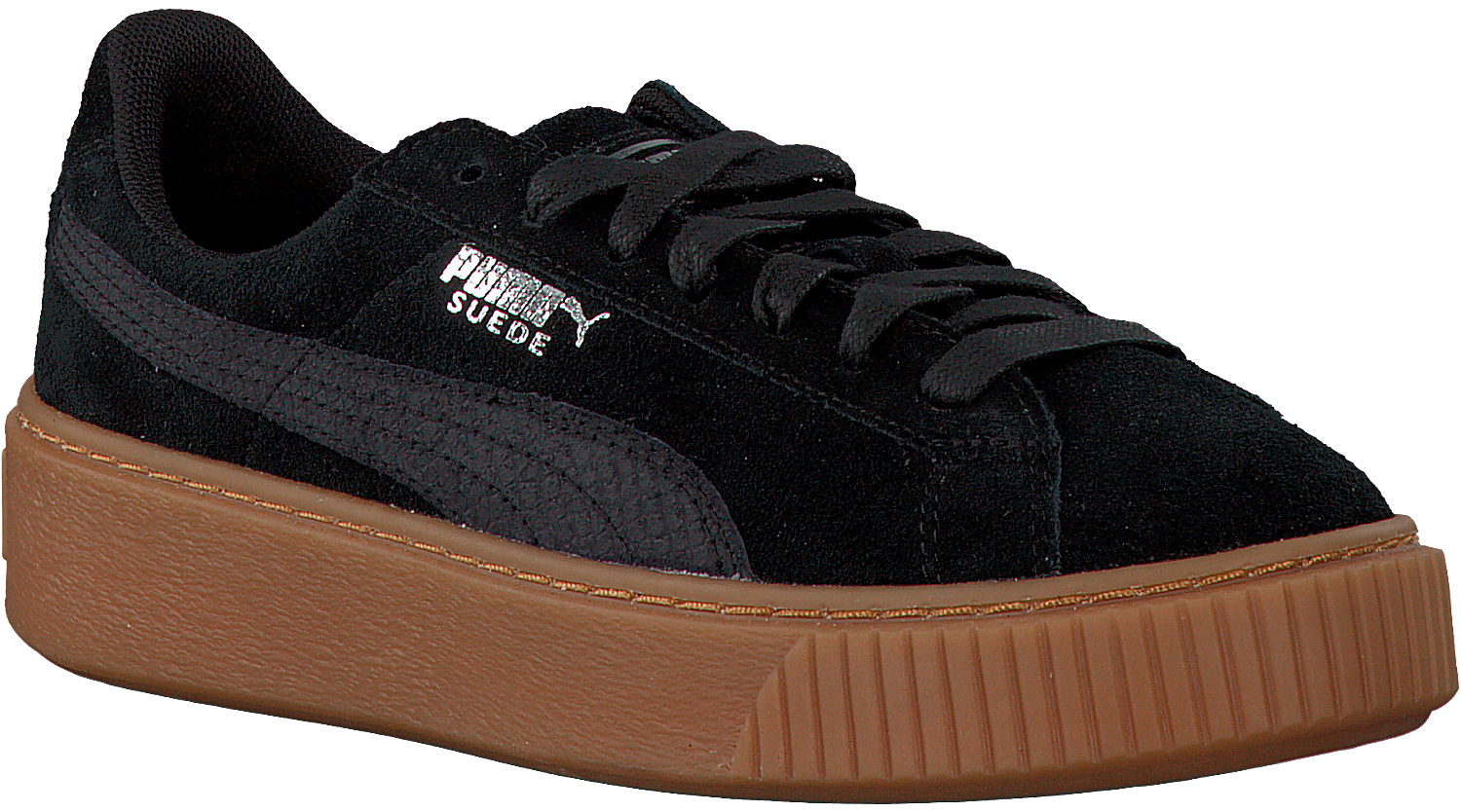 Schwarze PUMA Sneaker SUEDE PLATFORM ANIMAL | Omoda