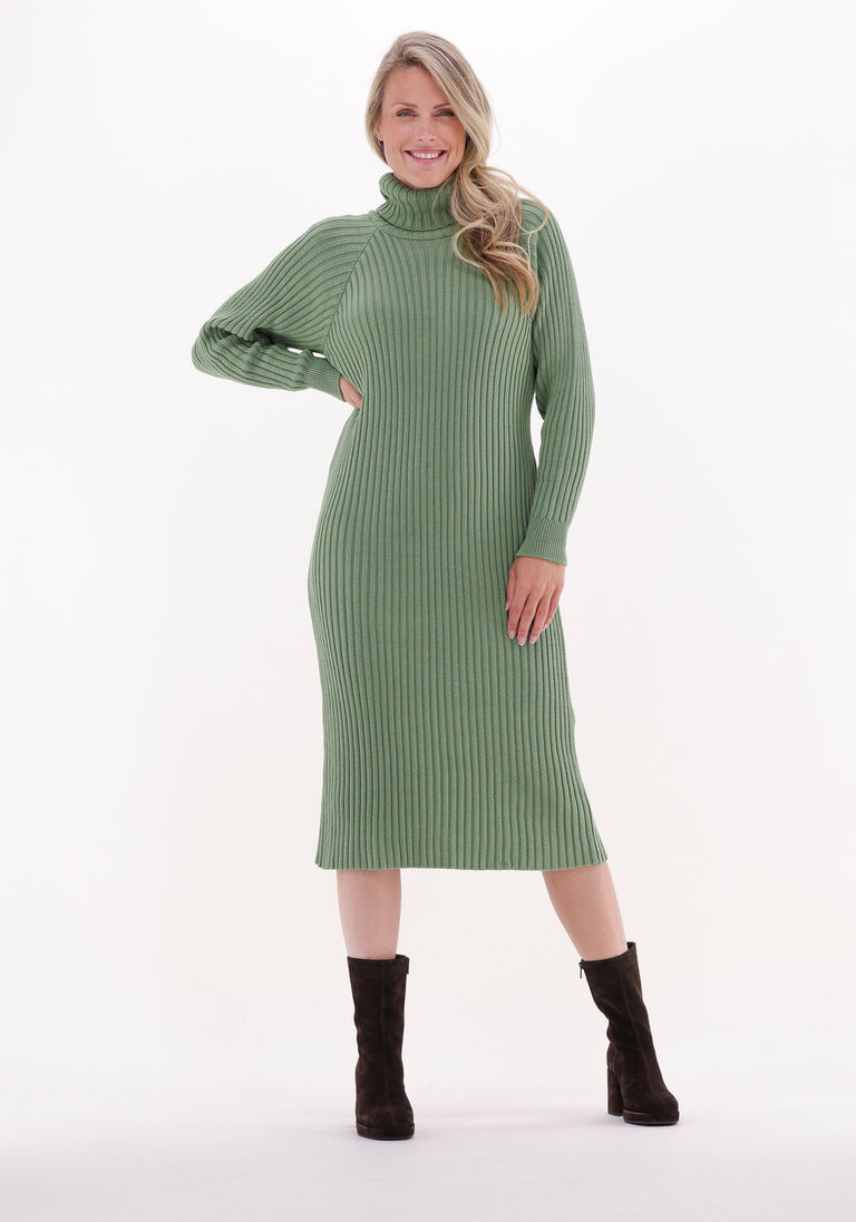 grüne y.a.s. midikleid yasmavi knit midi rollneck dress