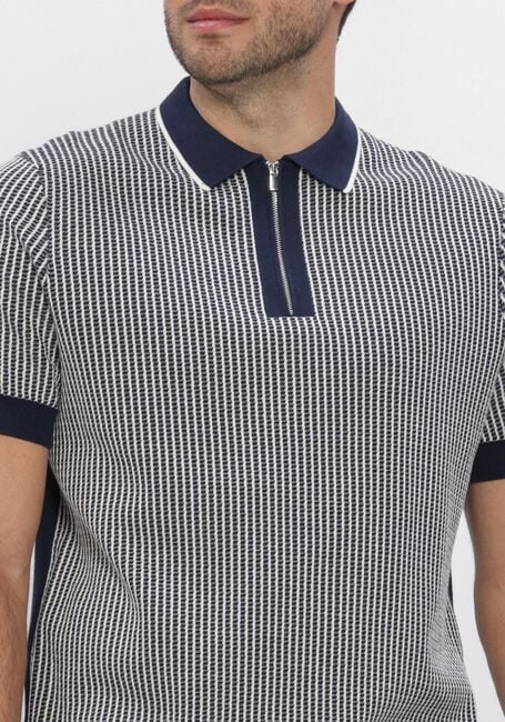 Dunkelblau BLUE INDUSTRY Polo-Shirt KNITTED POLO SHORT SLEEVE - large