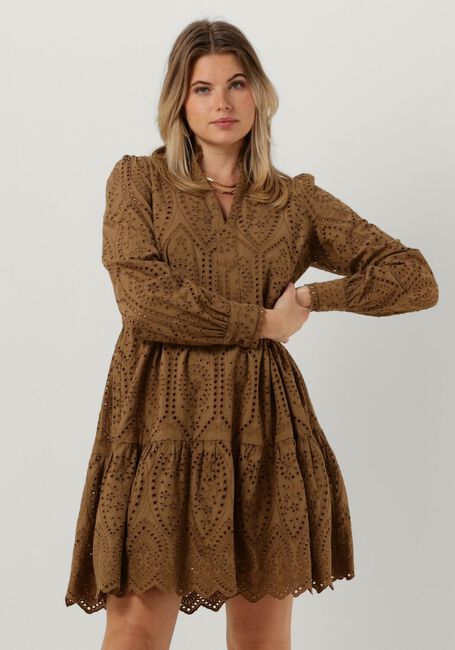 Camelfarbene Y.A.S. Minikleid YASHOLI LS DRESS - large