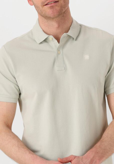 Beige G-STAR RAW Polo-Shirt DUNDA SLIM POLO S\S - large