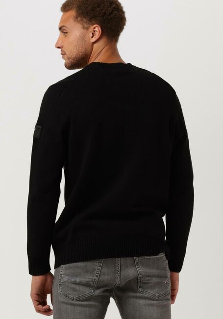 Schwarze LYLE & SCOTT Pullover SHOULDER DETAIL CREW NECK KNIT - large