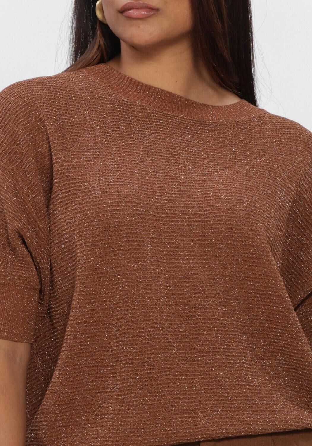 Braune NUKUS Top KINTY TOP LUREX - large