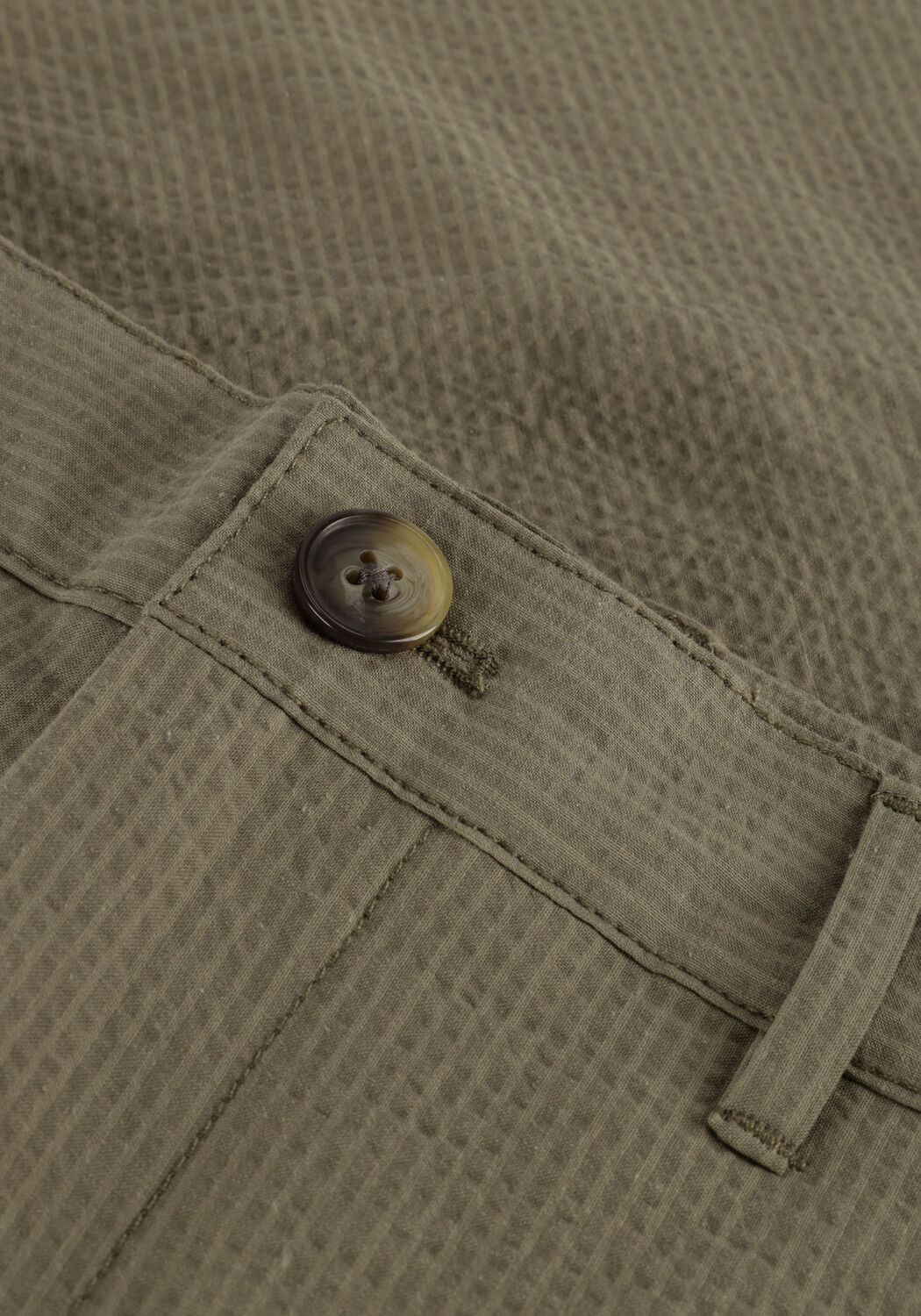 Gr&uuml;ne SELECTED MEN Kurze Hose SLHREGULAR-KARL SEERSUCKER SHORTS - large