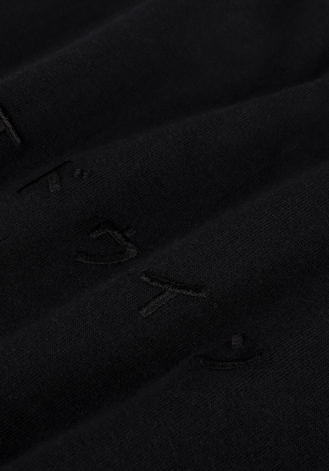 Schwarze EDWIN T-shirt KATAKANA EMBROIDERY TS - large